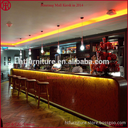 marble wooden home bar counter for bear wine shop store